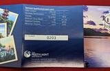 Tuvalu 5 x 1 Dollar Farbmünzen 2010 Great River Journeys - Rhein, Wolga, Jangtsekiang, Mississippi & Nil Proof colorated coin set with box, coa & carton