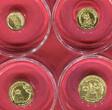 Ruanda 10, 25, 50 & 100 FRW Francs 2021 Metric Fractional Edition - Giant Panda Goldmünzen BU with box, coa & carton