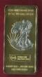 Malawi 50 Kwacha Münzbarren 2010 USA Liberty Coin Bar - 25th Anniversary Issue of the Walking Liberty BU partly gold plated with box & coa