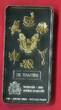 Malawi 50 Kwacha Münzbarren 2010 USA Liberty Coin Bar - 25th Anniversary Issue of the Walking Liberty BU partly gold plated with box & coa