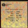 Germania Mint 5 Mark 2020 CAMOUFLAGE - rot-pink - 1 Unze BU OVP