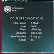 Germania Mint 5 Mark Silber Farbauflage 2019 OAK LEAF 12 Months - June BU in Kapsel zum Aufstellen & Umkarton