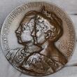 Brandenburg Preußen Berlin Bronzemedaille 1908 Besuch des Kaiserpaares beim Verein f. d. Geschichte Berlins Berolina Schloss USA AU/Unc brown
