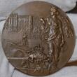 Brandenburg Preußen Berlin Bronzemedaille 1908 Besuch des Kaiserpaares beim Verein f. d. Geschichte Berlins Berolina Schloss USA AU/Unc brown
