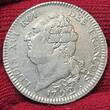 Frankreich France 1792 A Ecu de 6 Livres Constitution Francois Ludwig Louis XVI. 1774 - 1792 USA ef weakly struck some mint luster