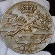 Kaiserreich Deutschland Bayern Bronze Gußmedaille 1906 Prinzregent Luitpold 100 Jahre Königreich Bayern Stammbaum Karl Goetz Medaille As cast