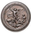 Argentinien Eisenbahn Bronzemedaille 1907 50 Jahre Eisenbahn Jubiläum Lokomotive 