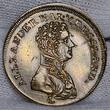 Lauer Nürnberg Jeton Rechenpfennig o.J. ca 1815 Alexander von Rußland und Graf von Wittgenstein Napoleon Defeat Token AU spot toned Brass adjusted