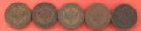 Russland 5x1 Kopeke 1904 ff Kaiser Nikolaus II. (1894-1917) SS-vs