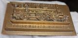 Österreich Wien Hohlgußplakette o. J. Dampflokomotive FRITZ MÜLLER WIEN 13/2 Roher Guß Rev. Ges. Gesch. Gußfrisch