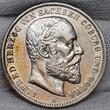 Sachsen Coburg Gotha 2 Mark Silber 1895 Herzog Alfred EF Cleaned