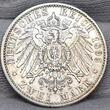 Sachsen Coburg Gotha 2 Mark Silber 1895 Herzog Alfred EF Cleaned