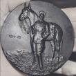 Kaiserreich Deutschland Preußen Berliner Eisen Gußmedaille 1914 - 1915 Kronprinz Wilhelm in Husarenuniform und vor Pferd ultra high relief Cast iron as cast