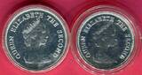 Falkland-Inseln 5 + 10 Pfund 1979 Whale and Duck - Endangered Wildlife Lot see picture