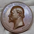 Sachsen Coburg Gotha Bronzemedaille o. J. vor 1871 Ernst II. 1844 - 1891 F. Helfricht Anerkennung für hervorragende Leistungen Uncirculated toned min scr.