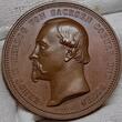 Sachsen Coburg Gotha Bronzemedaille o. J. vor 1871 Ernst II. 1844 - 1891 F. Helfricht Anerkennung für hervorragende Leistungen Uncirculated toned min scr.
