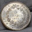 Frankreich France I 5 Francs 1873 A Herkules Hercules Group Dritte Republik (1870 - 1941) Au/Unc die polish toning min contact marks