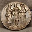 Deutschland Germany Kaiserreich Preußen Silbermedaille Silver Medal 1914 Kaiserin Auguste Victoria Barmherzigkeit 1.Weltkrieg AU Cleaned Nice Retoned