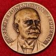 Karl Goetz Zeppelin Wien Bronzemedaille LZ 17 Sachsen Fernfahrt nach Wien 9. Juni 1913 Stephansdom AU / Unc