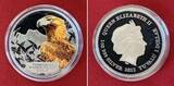 Tuvalu 1 Dollar Silbermünze - 1 oz Silver Proof Coin 2012 Endangered Series - Tasmanian Wedge-Tailed Eagle - Keilschwanzadler Proof colorated with original packaging