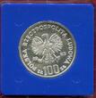 Polen Poland 100 Zloty Zlotych 1983 Umweltschutz - Bär Environment Protechtion Wildlife Bear Proof with original Holder min contact marks