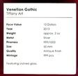 Palau 10 Dollars Silber 2013 Venetian Gothic - Tiffany Art - 2 Unzen mit Glas Inlay Antique finish with coa