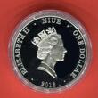 Niue Islands 1 Dollar Silbermünze 2013 Australian Oil Discovery 1953 - Öl Entdeckung in Australien Proof coloured with box, carton & coa