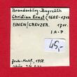 Brandenburg Bayreuth 1 Kreuzer 1711 Einen Creuzer - Christian-Ernst 1655-1712 fine