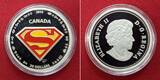Kanada 20 Dollar Silbermünze - 1 Unze 2013 75th Anniversary of Superman - The Shield - DC Comics™ Colorated with box, coa & carton