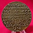 Germany Deutschland Karl Götz Bronzeguß Medaille 1914 Satirische Medaille Russische Hydra Frankrech England Russland As cast