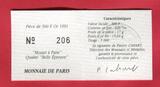 Frankreich 500 Francs Goldmünze 1991 Mozart à Paris Proof with box & coa, no carton