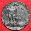 Germany Deutschland Karl Götz Medaille Eisen Gußmedaille geschwärzt 1918 Frieden mit der Ukraine Peace with .. Brot Bread AU almost as cast usual casting flaws