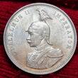 Deutsch Ostafrika DOA German Eastafrica 1 Rupie Silbermünze 1914 J Kaiser Wilhelm mit Adlerhelm unc details Lines cleaned