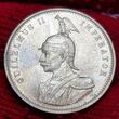 Deutsch Ostafrika DOA German Eastafrica 1 Rupie Silbermünze 1914 J Kaiser Wilhelm mit Adlerhelm unc details Lines cleaned