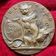 Deutschland Karl Goetz Medaille Kaiserreich Bronze Gußmedaille Bronze Cast Juli 1920 Bayern In Treue fest, Französischer Zwangsgesandter Emile Dard Almost as cast usual casting flaws