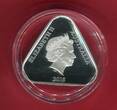 Australien 5 Dollar Silbermünze dreieckig 2016 Remember the Fallen - Coloured Fine Silver Proof Triangular Coin - I. World War Proof with box, coa & carton