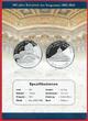 USA 1 Dollar Silbermünze 2000 200 Jahre Bibliothek des Kongresses proof in capsule with certificate, slightly toned