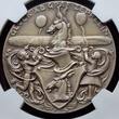 Deutschland Weimarer Republik Germany SILVER Silbermedaille 1928-DATED Karl Götz 1928 90. Geburtstag von Graf Zeppelin NGC MS 64