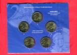 BRD 5 x 2 Euro Gedenkmünzen 2018 A,D,F,G,J 100. Geburtstag Helmut Schmidt Normalausgabe bankfrisch BU with original packaging