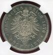 GERMANY Preußen Prussia 5 Mark Silbermünze 1876 B Kaiser König Wilhelm von Preussen NGC AU Details