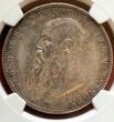 GERMANY Saxonia-Meiningen Sachsen-Meiningen 5 Mark Silbermünze 1908 D Herzog Georg II. NGC AU 55