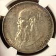 GERMANY Saxonia-Meiningen Sachsen-Meiningen 5 Mark Silbermünze 1908 D Herzog Georg II. NGC AU 55