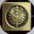 Deutschland Germany 10 Pfennig Dated 1873 G NGC Top POP Klippenförmiger Goldabschlag NGC PF 67 CAMEO