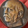 Karl Goetz Deutschland Kaiserreich Bronzemedaile 1908 Bismarck Einzug in Walhalla Almost as cast, min. casting flaws