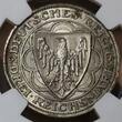 Deutschland Weimarer Republik Germany 3 Mark 1927A 100 Jahre Bremerhaven NGC MS 65