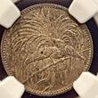 German New Guinea Deutsch Neugiunea 1/2 Mark 1894A Paradiesvogel NGC MS 63 dark toning