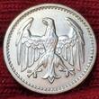 Weimarer Republik Deutsches Reich 3 Mark Silber Kursmünze 1924 J Kursmünze Silber Drei ausgeschrieben USA AU cleaned min off center strike