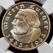 Deutschland 1933- 1945 2 Mark 1933D Martin Luther 1483 - 1933 Pop 3 in NGC PF Cameo NGC PF 65 CAMEO