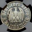 Deutschland 1933- 1945 2 Mark 1933D Martin Luther 1483 - 1933 Pop 3 in NGC PF Cameo NGC PF 65 CAMEO