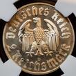 Deutschland 1933- 1945 2 Mark 1933D Martin Luther 1483 - 1933 Pop 3 in NGC PF Cameo NGC PF 65 CAMEO